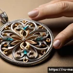 금속공예 재료 선택법 - **Prompt:** A close-up, high-detail shot of a master jeweler's hands meticulously crafting an intric...